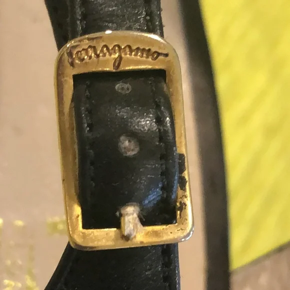 Salvatore Ferragamo Black Sling Back Shoes Saks Fifth Avenue - Picture 12 of 14